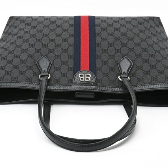 BALENCIAGA Black Leather Tote Bag - Picture 4 of 10